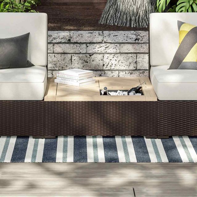 homestyles® Palm Springs Brown Outdoor Coffee Table-3