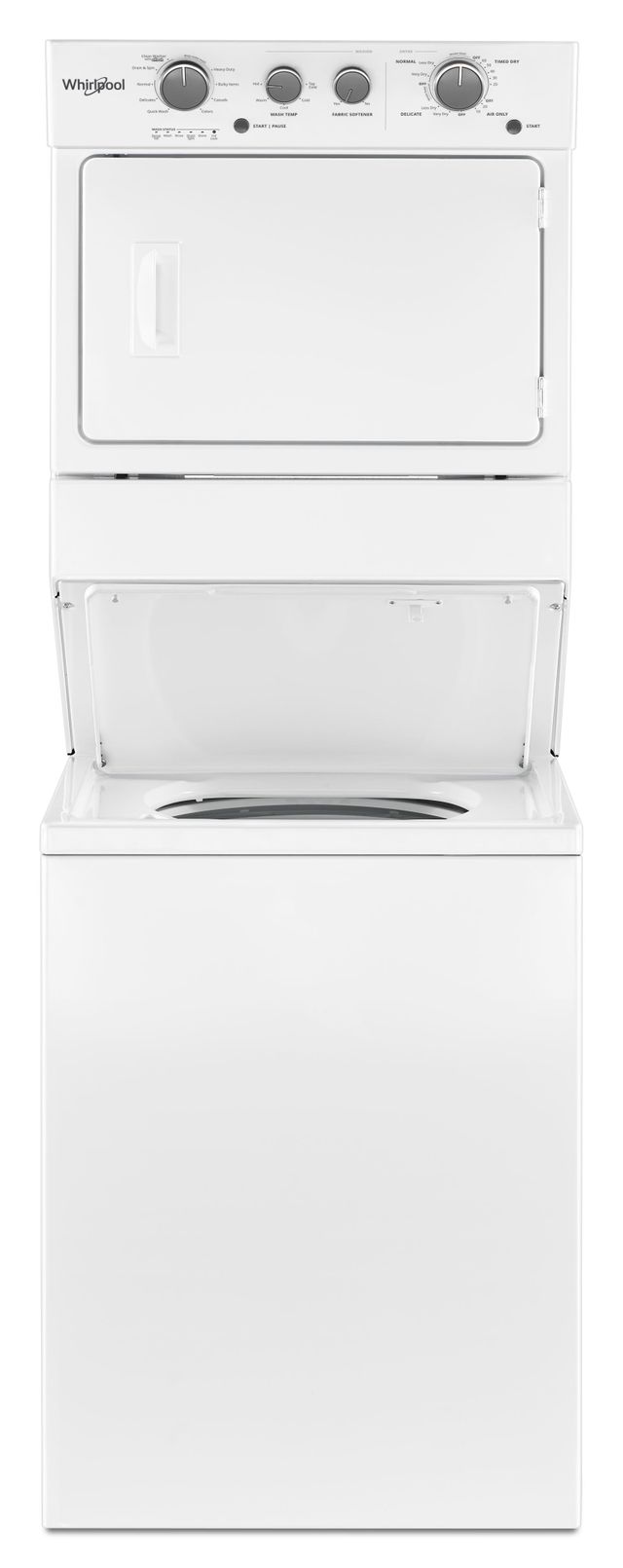 Whirlpool® Electric Long Vent Stacked Laundry-White 3