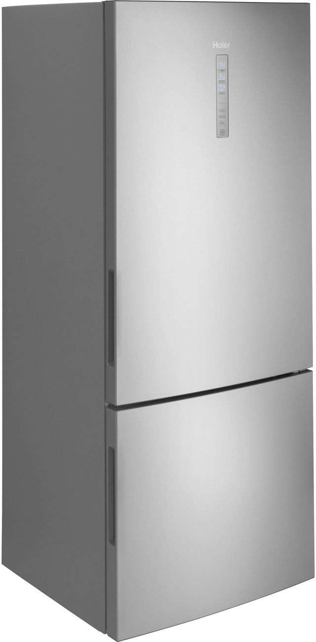 Haier 15.0 Cu. Ft. Stainless Steel Bottom Freezer Refrigerator 1