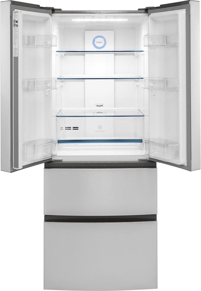 Haier 15.0 Cu. Ft. Stainless Steel French Door Refrigerator 2