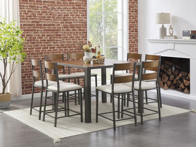 Signature Design by Ashley® Stellany 5-Piece Brown/Gray Counter Height Dining Set 3