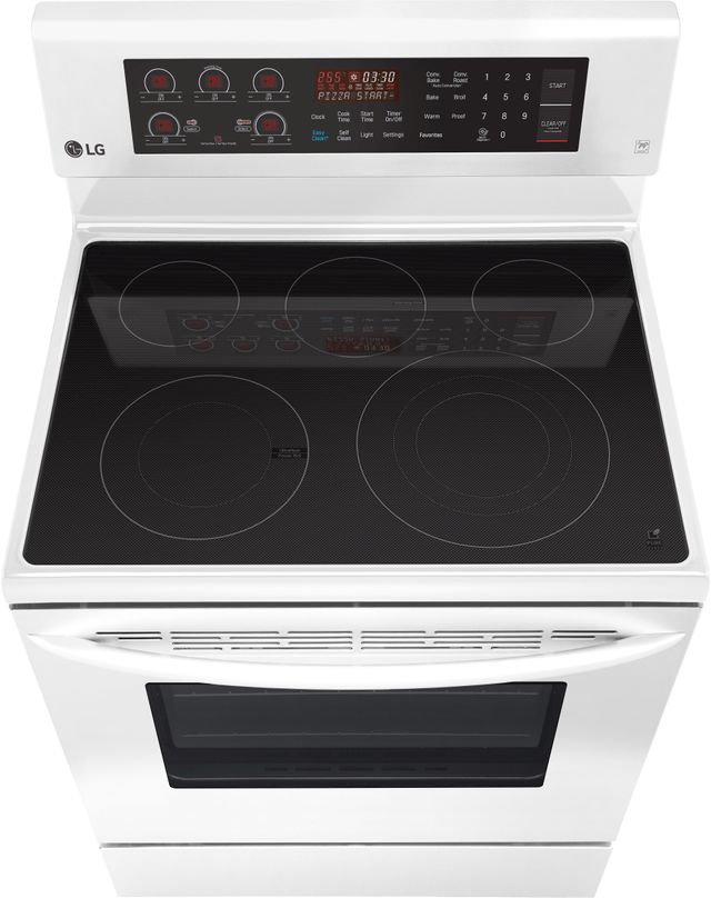 LG 29.88” Smooth White Free Standing Electric Single Oven Range 5