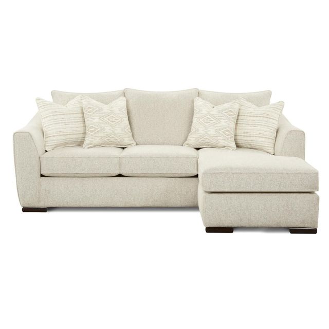 Fusion Furniture Vibrant Vision Oatmeal Sofa with Chaise-0