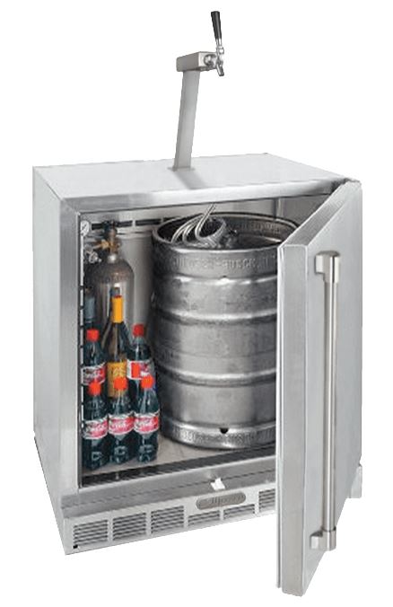 Outdoor sales keg cooler