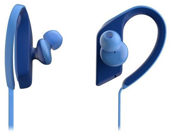 Panasonic® Ultra-Light WINGS Blue Wireless Bluetooth® Sport Clip Headphones 2