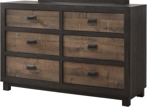 Elements International Harlington Dark Wood Dresser