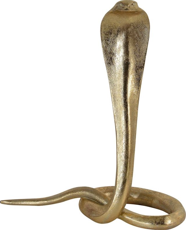 Renwil® Cobras Set of 3 Gold Leaf Cobra Statues 3