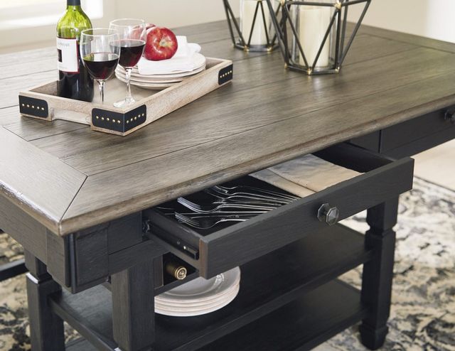 Signature Design by Ashley® Tyler Creek Black/Gray Counter Height Dining Table 1