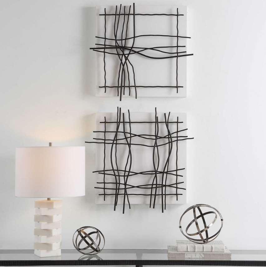 Uttermost Genesis 2 Piece Black White Wall Decor Set Bob Mills Furniture   8fb06917 4138 4800 94db 32539450e344 