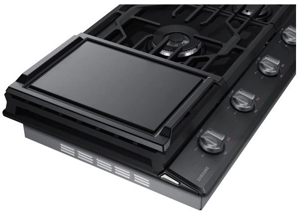 Samsung 36" Fingerprint Resistant Black Stainless Steel Gas Cooktop 4