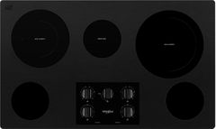 Whirlpool® 36" Black Electric Cooktop-WCE77US6HB