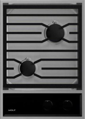 Wolf® Transitional 15" Stainless Steel Gas Cooktop-CG152TF/S