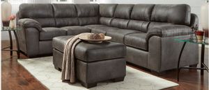 Affordable Furniture Marcey Nickel 2-Piece Sectional