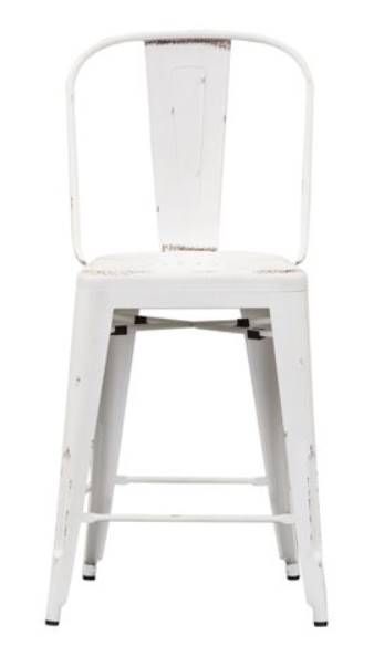 Liberty Vintage Series Antique White Back Counter Chair 1