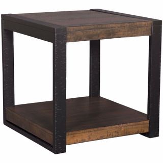 Elements Caesar End Table with Bottom Shelf