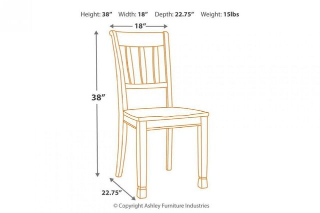 Signature Design by Ashley® Whitesburg Off White Dining Room Side Chair 4