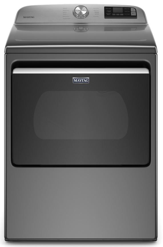 Maytag® 7.4 Cu. Ft. Metallic Slate Front Load Gas Dryer 0
