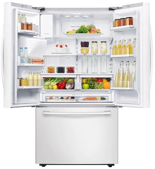 Samsung 23 Cu. Ft. French Door Refrigerator-White 7