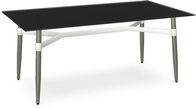 Amisco Link Black Glass Table