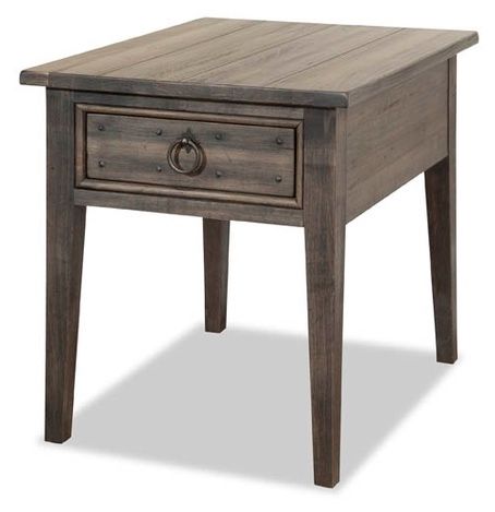Durham Furniture Distillery Solid Accents Trenton Grey End Table 0