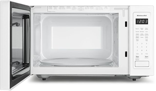 KitchenAid® 1.6 Cu. Ft. White Countertop Microwave Oven 1