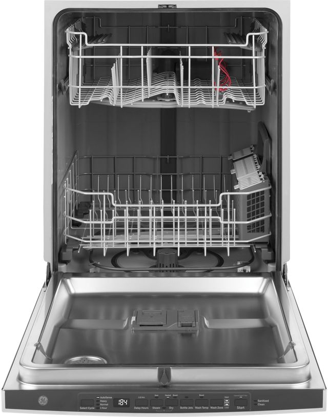 GE® 24" Built In Dishwasher-Black Stainless 1