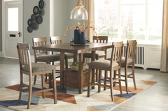Benchcraft® Flaybern 7-Piece Light Brown Counter Height Table Set