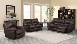 Coaster® Clifford 3 Piece Chocolate Reclining Living Room Set
