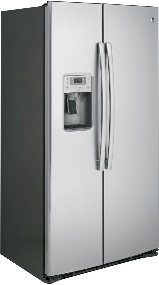 GE® Profile™ 21.94 Cu. Ft. Stainless Steel Counter-Depth Side-By-Side Refrigerator 1