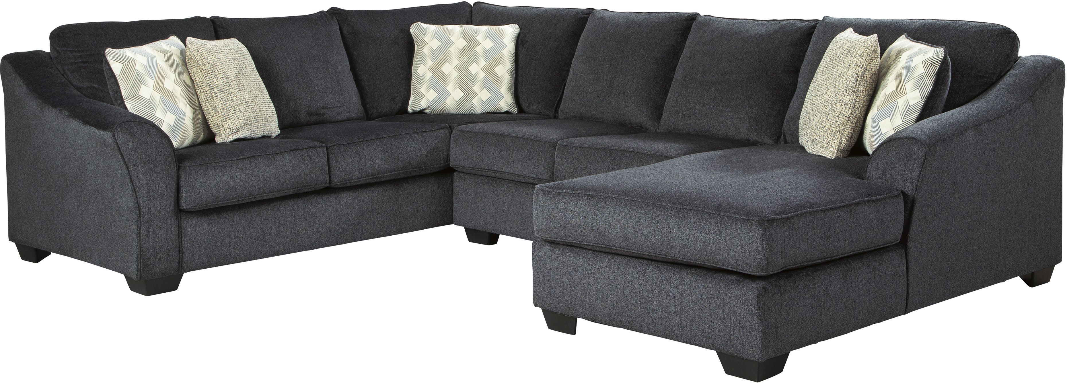 Signature Design by Ashley® Eltmann 3-Piece Slate Sectional with Chaise
