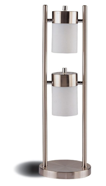 Coaster® Brushed Silver Adjustable Swivel Table Lamp