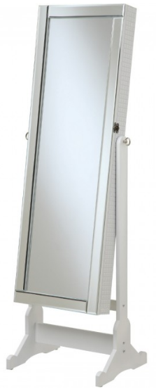Coaster® White Jewelry Cheval Mirror-0