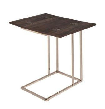 Coaster® Chestnut And Chrome Expandable Top Accent Table 1