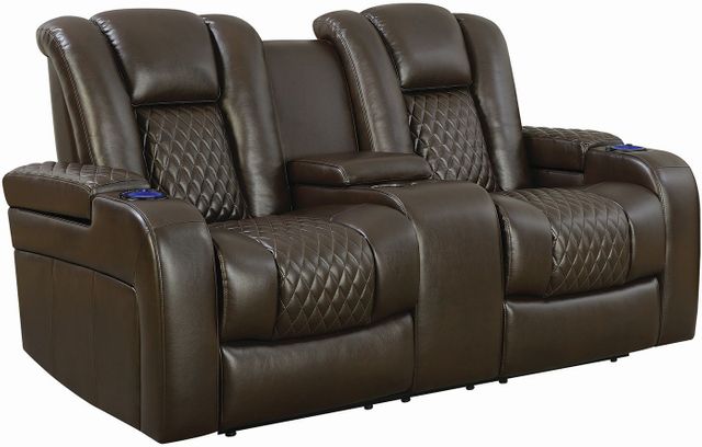Coaster® Delangelo 2 Piece Brown Power Reclining Living Room Set 2