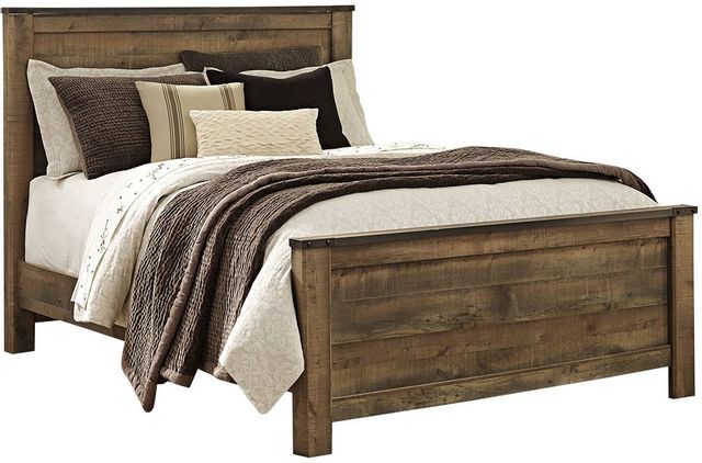 Signature Design by Ashley® Trinell Rustic Brown Queen Panel Footboard 1