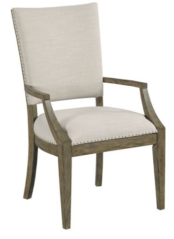 Kincaid Furniture Plank Road Stone Howell Arm Dining Chair-0