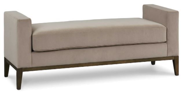 Bassett® Furniture Balfour Beige Upholstered Bench | BlvdHome