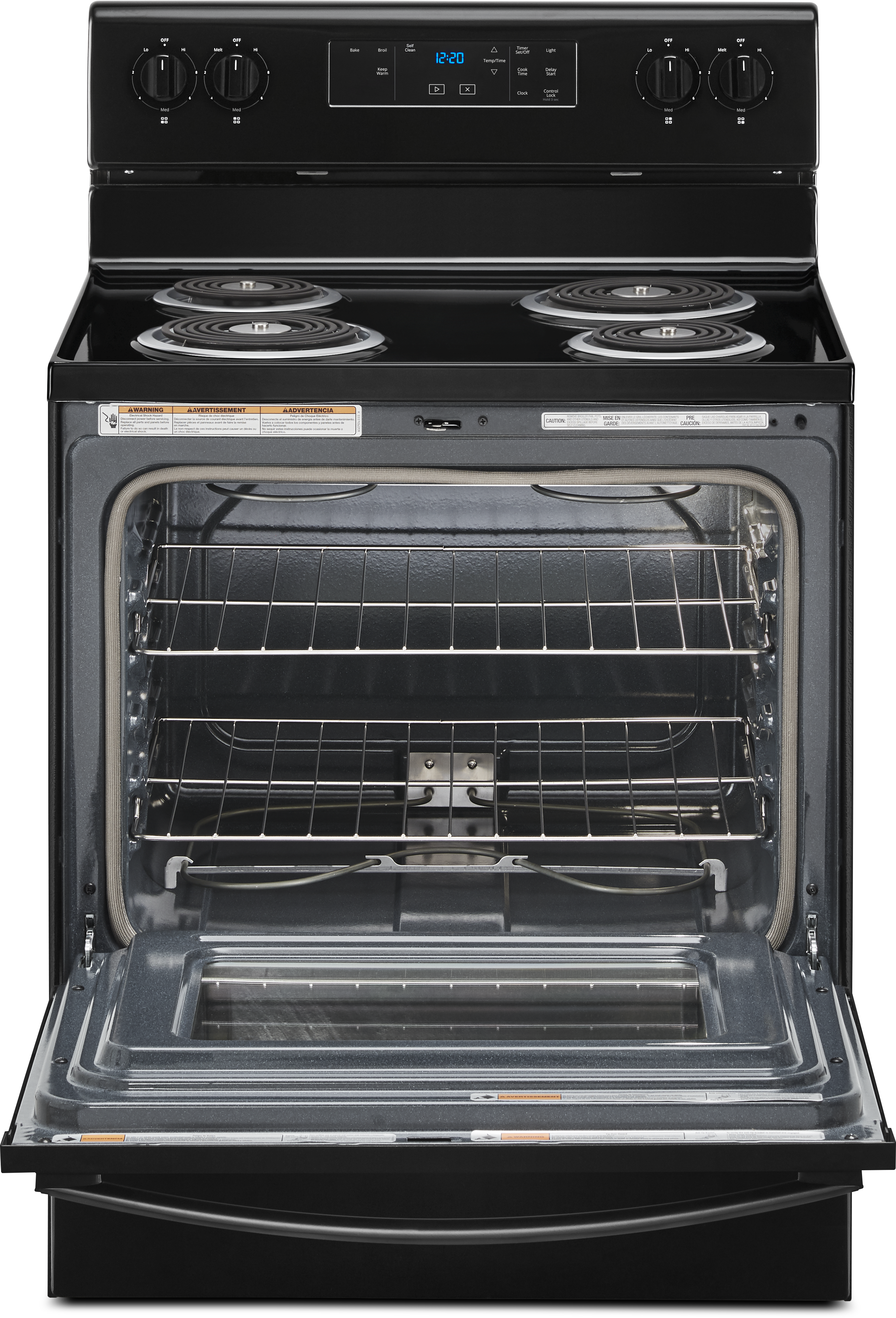 Whirlpool® 30" Black Free Standing Electric Range | Ennis Appliance Center