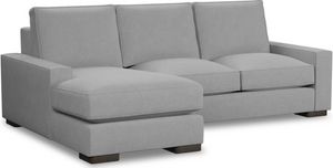 Kevin Charles Fine Upholstery® Edgewater 2-Piece Suave Gray Sofa with Chaise