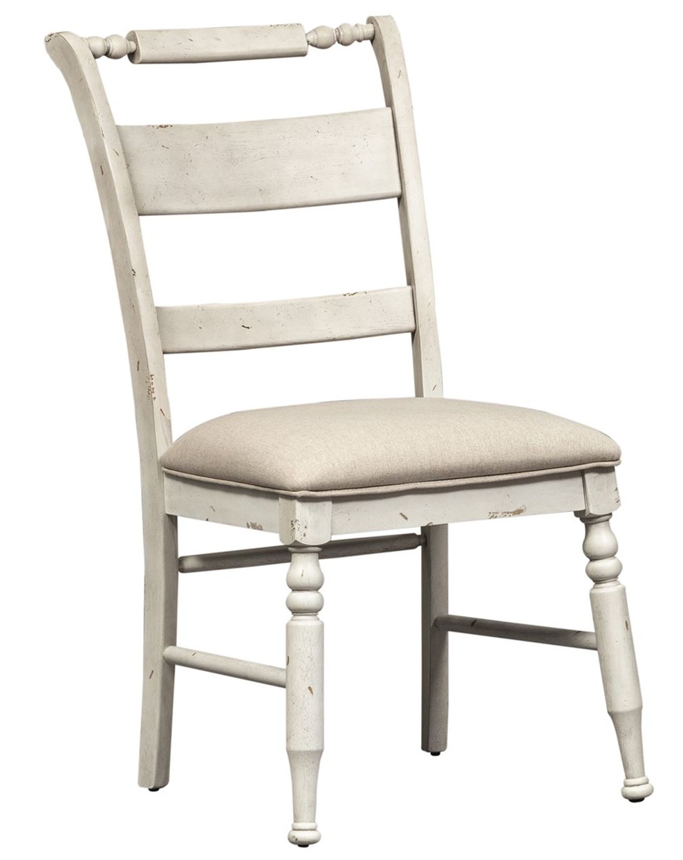 Liberty Furniture Whitney Weathered Grey Slat Back Side Chair