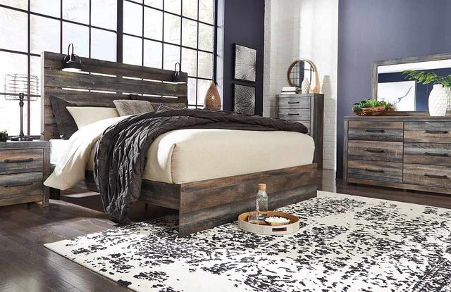 Signature Design by Ashley® Drystan Brown Queen Panel Bed 25