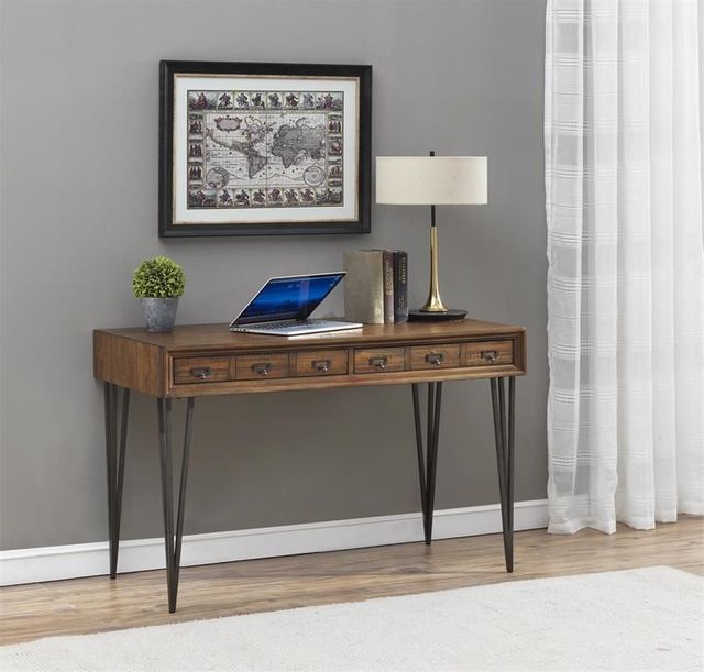 Coast2Coast Home™ Accents by Andy Stein Oxford Black/Distressed Brown Writing Desk/Console Table 5