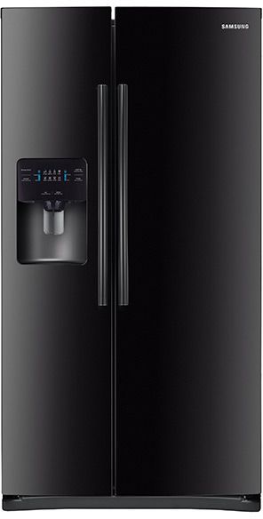 Samsung 24.52 Cu. Ft. Black Side-By-Side Refrigerator 0