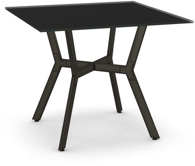 Amisco Norcross Black Glass Table