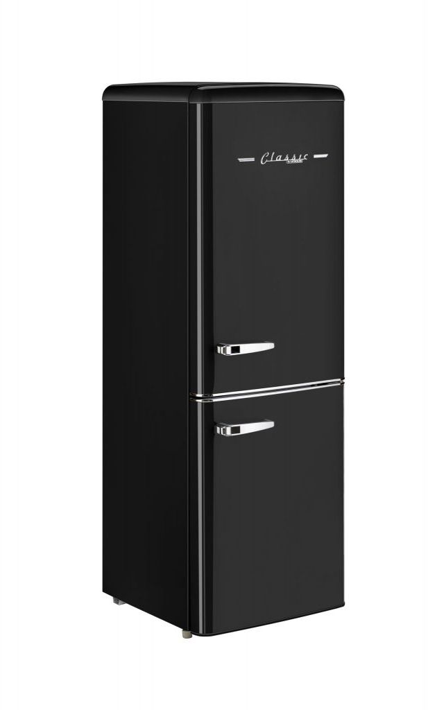 Unique® Appliances Classic Retro 7.0 Cu. Ft. Midnight Black Counter Depth Freestanding Bottom Freezer Refrigerator 5