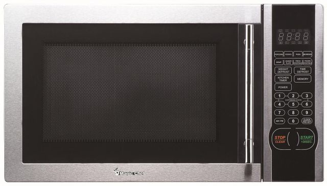 Magic Chef® 1.1 Cu. Ft. Stainless Steel Countertop Microwave Oven 0