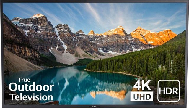 SunBriteTV® Veranda Series Black 75" LED HDR 4K UltraHD Outdoor TV