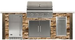 Coyote Outdoor Living 8' Brown Terra Grill Island