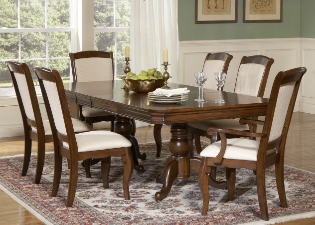 Liberty Louis Philippe Double Pedestal Table-0