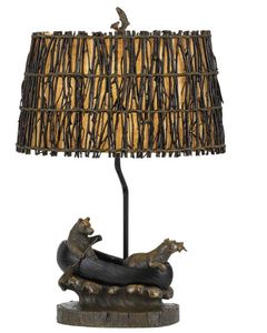 Cal® Lighting & Accessories Bear Antique Bronze Table Lamp